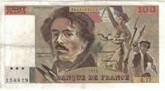 Frankreich 100 Francs Delacroix, Q.17, SS, Fayette:69.02C, KM:154b -