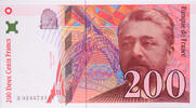 Frankreich 200 Francs Eiffel, R034673111, VZ+, Fayette:75.02, KM:159a -