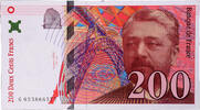 200 Francs 1996 Frankreich Eiffel, G035866577, UNZ-, Fayette:75.02, KM:159a UNZ-