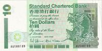 Hong Kong 10 Dollars Geldschein, 1993-01-01, KM:284a, VZ -