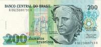 Brasilien 200 Cruzeiros Geldschein, KM:229, UNZ -