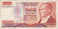 Türkei 20,000 Lira 1970-10-14, KM:201, S -