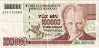 Türkei 100,000 Lira 1970-10-14, KM:206, SS -