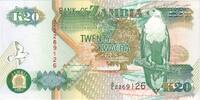 Sambia 20 Kwacha KM:36b, UNZ -