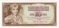 Jugoslawien 10 Dinara 1968-05-01, KM:82b, UNZ -