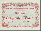 Frankreich 50 Francs Geldschein, UNZ -