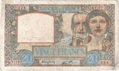 Frankreich 20 Francs Science et Travail, 1942-01-08, Q.7177, S+ -