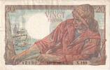 Frankreich 20 Francs Pêcheur, 1948-10-14, X.188, VZ -