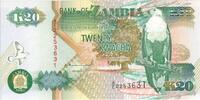 Sambia 20 Kwacha Geldschein, 1992, KM:36a, UNZ -