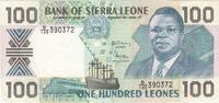 Sierra Leone 100 Leones 1990-09-26, UNZ- -