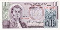 Kolumbien 10 Pesos Oro 1980-08-07, UNZ -