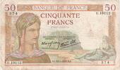 Frankreich 50 Francs Cérès, 1935-02-28, U.10113, S -