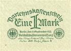 Deutschland 1 Mark Geldschein, 1922-09-15, KM:61a, UNZ- -