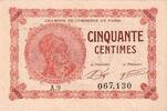 Frankreich 50 Centimes Other, 1920-03-10, A.81, PARIS, SS -