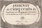 Frankreich 500 Livres 1794-02-08, Série 4494, SS -