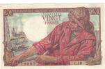 Frankreich 20 Francs Pêcheur, C.19, VZ, Fayette:13.2, KM:100a -