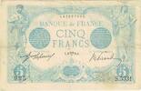 Frankreich 5 Francs Bleu, S.5331, SS, Fayette:02.22, KM:70 -
