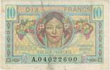 Frankreich 10 Francs 1947 French Treasury, A.04022600, SS -