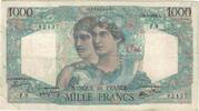 Frankreich 1000 Francs Minerve et Hercule, F.9 92437, S, Fayette:41.2 -