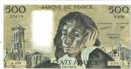 Frankreich 500 Francs Pascal, S.258 25673, UNZ, Fayette:71.36, KM:156f -