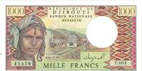 Dschibuti 1000 Francs Geldschein, KM:37c, UNZ -