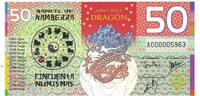 Australien Tourist Banknote Geldschein, 2012, 50 dollars ,Colorful Plastic -