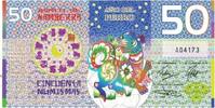 Australien Tourist Banknote Geldschein, 50 dollars ,Colorful Plastic -