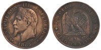 Frankreich 5 Centimes Münze, Napoleon III, Napoléon III, Paris, SS -