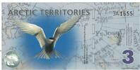 Vereinigte Staaten Dollar Geldschein, 3 DOLLAR ARTIC TERRITORIES, UNZ -