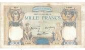 Frankreich 1000 Francs Cérès et Mercure, Q.9493 920, SS, Fayette:38.46 -