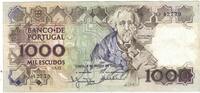 Portugal 1000 Escudos Geldschein, 1983-08-02, KM:181k, SS -