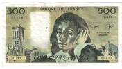Frankreich 500 Francs Pascal, F.185, VZ, Fayette:71.29, KM:156e -