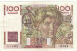 Frankreich 100 Francs Jeune Paysan, G454, VZ, Fayette:28.32, KM:128d -
