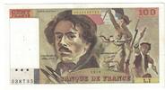 Frankreich 100 Francs Delacroix, L.1 338735, VZ+, Fayette:68.01, KM:154h -
