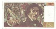 Frankreich 100 Francs Delacroix, T.7 218468, SS, Fayette:69.01d, KM:154h -