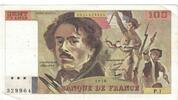 Frankreich 100 Francs Delacroix, P.1 329964, SS, Fayette:68.01, KM:154h -