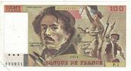 Frankreich 100 Francs Delacroix, P.1 333951, SS, Fayette:69.01e, KM:154h -