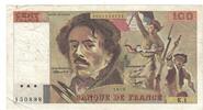 Frankreich 100 Francs Delacroix, K.1 150898, S+, Fayette:68.01, KM:154h -