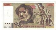 Frankreich 100 Francs Delacroix, L.1306150, SS+, Fayette:68.01, KM:154h -