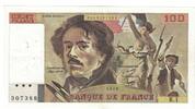 Frankreich 100 Francs Delacroix, K.1307388, SS+, Fayette:68.1, KM:154a -