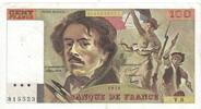 Frankreich 100 Francs Delacroix, V.8815523, SS, Fayette:69.01e, KM:154a -