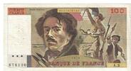 Frankreich 100 Francs Delacroix, A.3678130, SS, Fayette:69.01b, KM:154a -