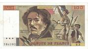 Frankreich 100 Francs Delacroix, B.3594392, SS, Fayette:68.3, KM:154a -