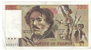 Frankreich 100 Francs Delacroix, B.1322177, SS, Fayette:68.1, KM:154a -