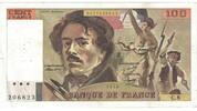Frankreich 100 Francs Delacroix, C.8206823, SS, Fayette:69.01e, KM:154a -