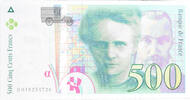 Frankreich 500 Francs 1994 Pierre et Marie Curie, D 018254726, UNZ