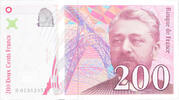 Frankreich 200 Francs Eiffel, H 013829571, VZ, Fayette:75.1, KM:159a -
