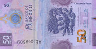 Mexiko 50 Pesos Geldschein, 2021-03-21, UNZ -
