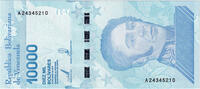 Venezuela 10000 Bolivares Geldschein, 2019-01-22, UNZ -