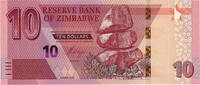 Simbabwe 10 Dollars Geldschein, UNZ -